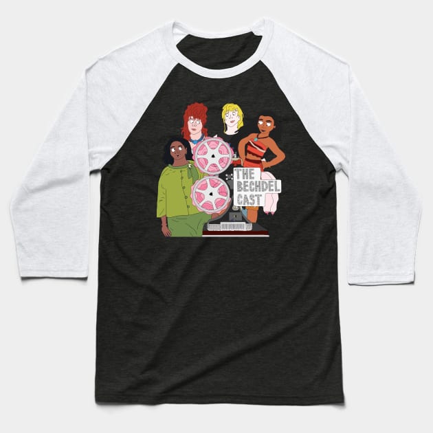 The Bechdel Cast Baseball T-Shirt by The Bechdel Cast